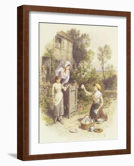 The Crockery Seller-Myles Birkett Foster-Framed Premium Giclee Print
