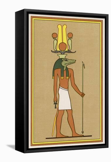 The Crocodile-Headed God-E.a. Wallis Budge-Framed Stretched Canvas