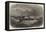 The Crocodile Indian Troop-Ship in a Storm-Edwin Weedon-Framed Stretched Canvas