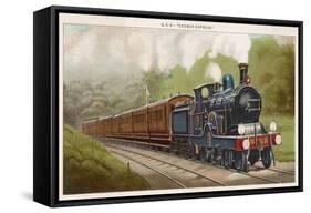 The "Cromer Express" of the Great Eastern Railway Carries Its Passengers into East Anglia-F. Moore-Framed Stretched Canvas
