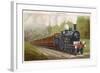 The "Cromer Express" of the Great Eastern Railway Carries Its Passengers into East Anglia-F. Moore-Framed Art Print