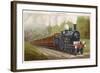 The "Cromer Express" of the Great Eastern Railway Carries Its Passengers into East Anglia-F. Moore-Framed Art Print