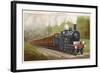 The "Cromer Express" of the Great Eastern Railway Carries Its Passengers into East Anglia-F. Moore-Framed Art Print