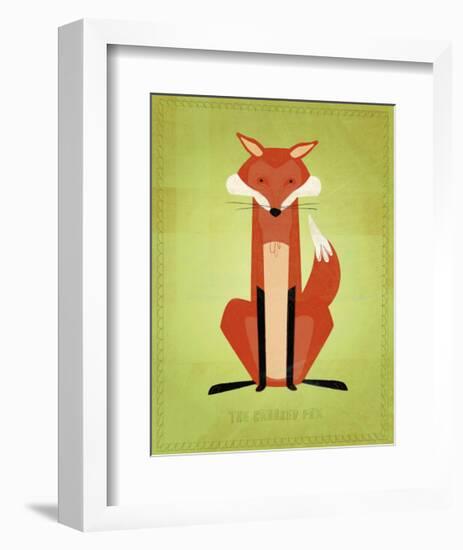 The Crooked Fox-John Golden-Framed Giclee Print