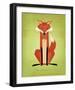 The Crooked Fox-John Golden-Framed Giclee Print