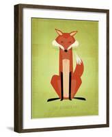 The Crooked Fox-John W^ Golden-Framed Art Print