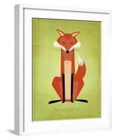 The Crooked Fox-John W^ Golden-Framed Art Print