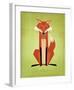 The Crooked Fox-John W^ Golden-Framed Art Print