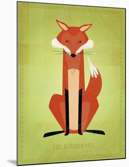 The Crooked Fox-John W^ Golden-Mounted Art Print