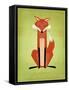 The Crooked Fox-John W Golden-Framed Stretched Canvas
