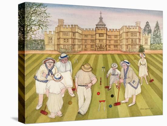 The Croquet Match-Gillian Lawson-Stretched Canvas