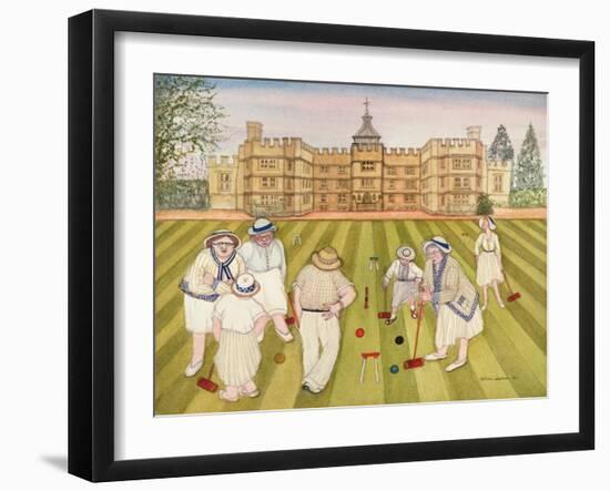 The Croquet Match-Gillian Lawson-Framed Giclee Print