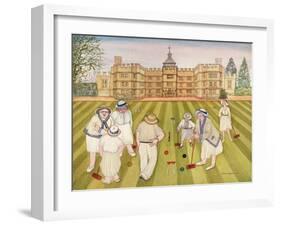 The Croquet Match-Gillian Lawson-Framed Giclee Print