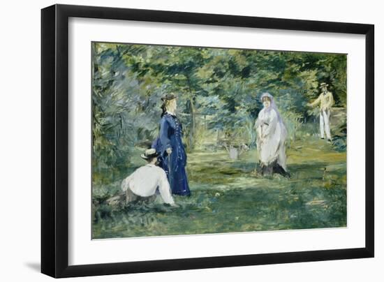 The Croquet Party, 1873-Edouard Manet-Framed Giclee Print