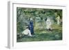 The Croquet Party, 1873-Edouard Manet-Framed Giclee Print