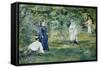 The Croquet Party, 1873-Edouard Manet-Framed Stretched Canvas