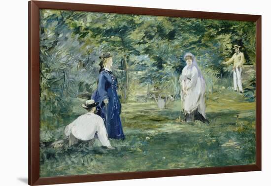 The Croquet Party, 1873-Edouard Manet-Framed Giclee Print