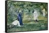 The Croquet Party, 1873-Edouard Manet-Framed Stretched Canvas