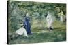 The Croquet Party, 1873-Edouard Manet-Stretched Canvas