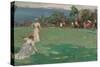 The Croquet Party, 1890-93 (Oil on Canvas)-John Lavery-Stretched Canvas