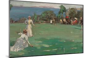 The Croquet Party, 1890-93 (Oil on Canvas)-John Lavery-Mounted Giclee Print