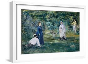 The Croquet Party by Edouard Manet-Edouard Manet-Framed Giclee Print
