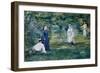 The Croquet Party (La Partie De Croque)-Edouard Manet-Framed Giclee Print