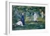 The Croquet Party (La Partie De Croque)-Edouard Manet-Framed Giclee Print