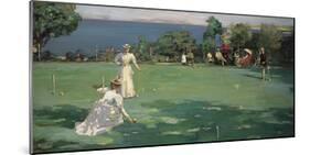 The Croquet Party-Sir John Lavery-Mounted Premium Giclee Print