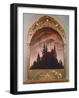 The Cross in the Mountains, 1808 (For the Private Chapel of the Earl Von Thun in Tetschen)-Caspar David Friedrich-Framed Giclee Print