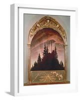 The Cross in the Mountains, 1808 (For the Private Chapel of the Earl Von Thun in Tetschen)-Caspar David Friedrich-Framed Giclee Print