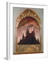 The Cross in the Mountains, 1808 (For the Private Chapel of the Earl Von Thun in Tetschen)-Caspar David Friedrich-Framed Giclee Print