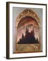 The Cross in the Mountains, 1808 (For the Private Chapel of the Earl Von Thun in Tetschen)-Caspar David Friedrich-Framed Giclee Print