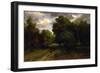 The Crossroads of the Eagle's Nest, Fontainebleau Forest, 1843-44-Charles Francois Daubigny-Framed Giclee Print