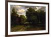 The Crossroads of the Eagle's Nest, Fontainebleau Forest, 1843-44-Charles Francois Daubigny-Framed Giclee Print