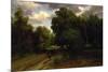 The Crossroads of the Eagle's Nest, Fontainebleau Forest, 1843-44-Charles Francois Daubigny-Mounted Giclee Print