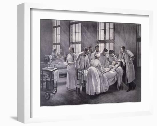 The Croup Cured by Doctor Roux-Pierre Andre Brouillet-Framed Giclee Print