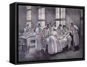 The Croup Cured by Doctor Roux-Pierre Andre Brouillet-Framed Stretched Canvas