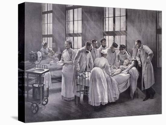 The Croup Cured by Doctor Roux-Pierre Andre Brouillet-Stretched Canvas