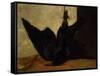 The Crow, 1849 (Oil on Panel)-Francois Bonvin-Framed Stretched Canvas