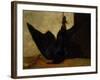 The Crow, 1849 (Oil on Panel)-Francois Bonvin-Framed Giclee Print