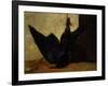 The Crow, 1849 (Oil on Panel)-Francois Bonvin-Framed Giclee Print