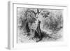 The Crow and the Fox, from "Fables" by Jean de La Fontaine-Gustave Doré-Framed Giclee Print