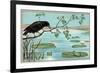 The Crow and the Frog-null-Framed Premium Giclee Print