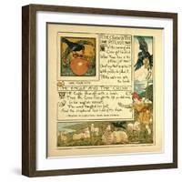 The Crow and the Pitcher the Eagle and the Crow-null-Framed Giclee Print