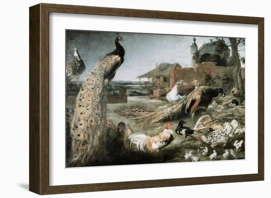 The Crow in Peacock Feathers-Frans Snyders-Framed Giclee Print