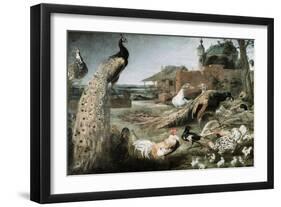 The Crow in Peacock Feathers-Frans Snyders-Framed Giclee Print