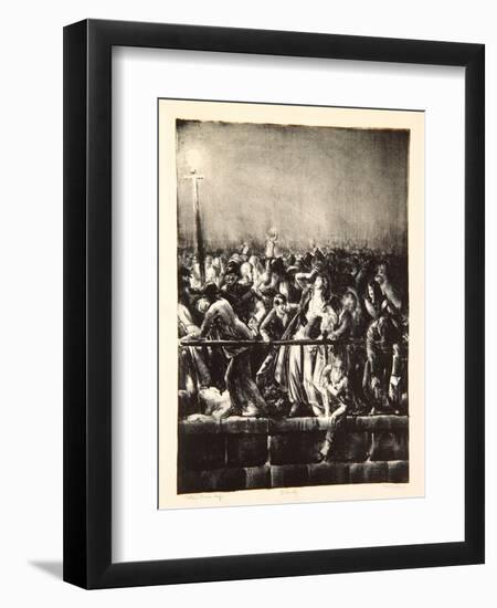 The Crowd, 1923-George Wesley Bellows-Framed Giclee Print