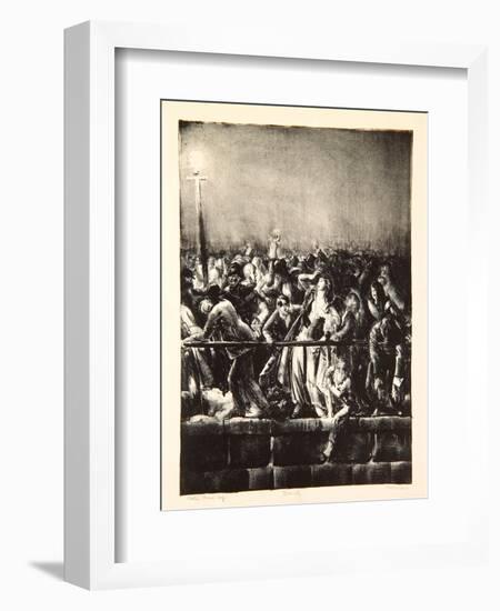 The Crowd, 1923-George Wesley Bellows-Framed Giclee Print