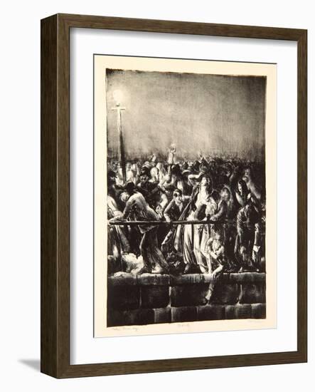 The Crowd, 1923-George Wesley Bellows-Framed Giclee Print